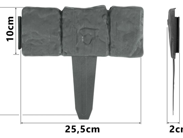 Vrtna palisadna ograda Plonos 250 cm PL-962