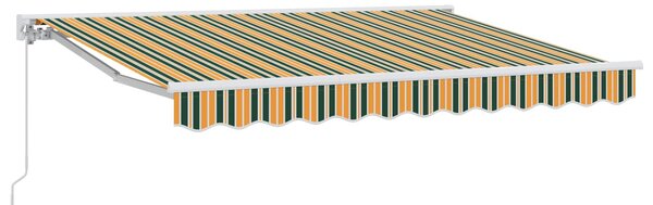 Ručno sklopiva tenda Zelena i žuta 3 x 2,5 m - Bijela / 3 x 2,5 m