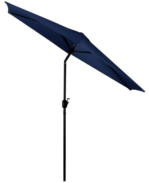 Sklopivi vrtni suncobran, 6 dijelova, 300 cm, s navlakom, Plonos PL-884, siva