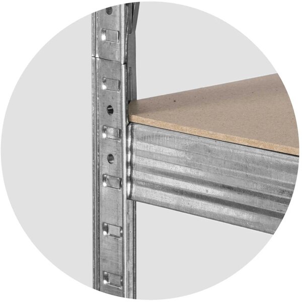 Metalni skladišni regal 150 x 75 x 30 Plonos 470000