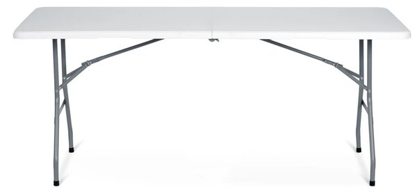 Vrtni ugostiteljski set Plonos, stol + 2 klupe, 180 cm, bijeli
