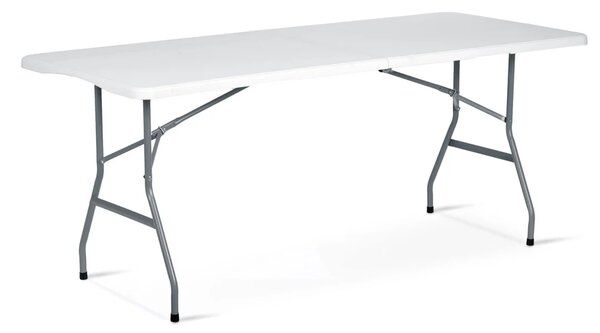 Vrtni ugostiteljski set Plonos, stol + 2 klupe, 180 cm, bijeli