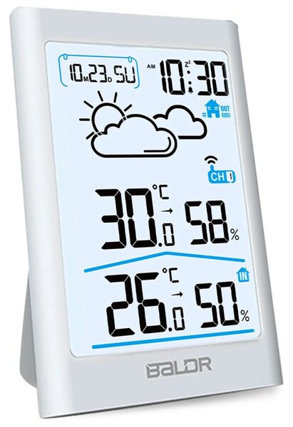 Meteorološka stanica s zaslonom BD-911 bijela