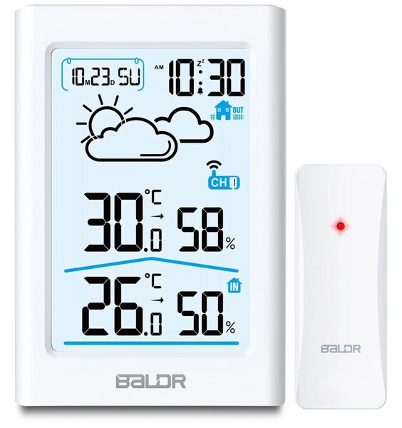 Meteorološka stanica s zaslonom BD-911 bijela