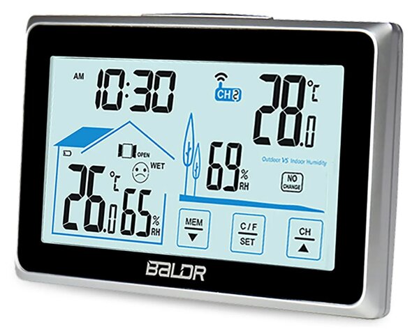Meteorološka stanica s zaslonom BD-910 crna