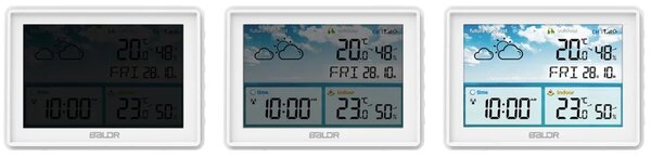 Meteorološka stanica s zaslonom BD-909 bijela