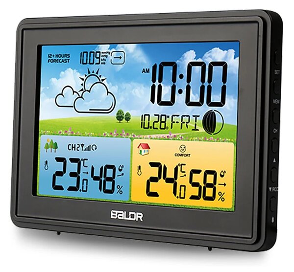 Meteorološka stanica s zaslonom BD-908 crna