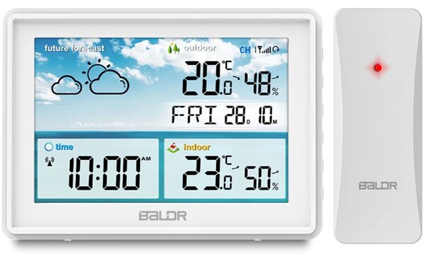Meteorološka stanica s zaslonom BD-909 bijela