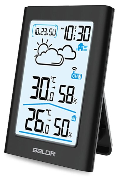 Meteorološka stanica s zaslonom BD-911 crna