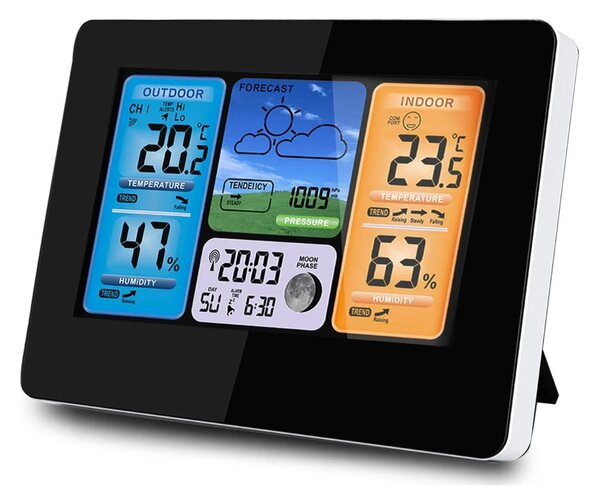 Meteorološka stanica s zaslonom BD-902 crna