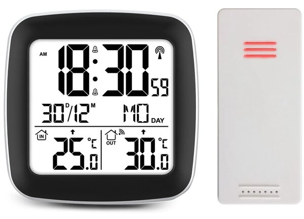 Meteorološka stanica s zaslonom BD-903 srebrna