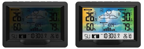 Meteorološka stanica s zaslonom BD-901 crna