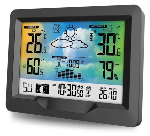 Meteorološka stanica s zaslonom BD-901 crna