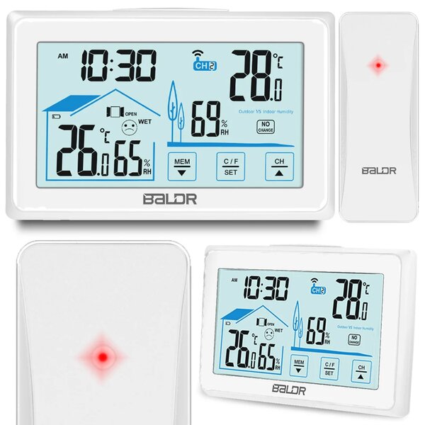 BD-910 bijela meteorološka stanica s zaslonom