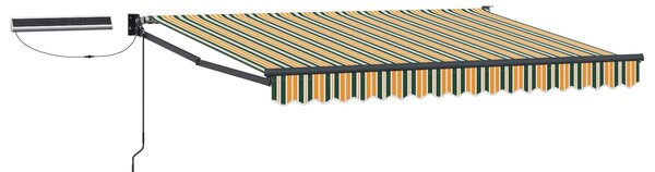 Električna retraktabilna tenda Zelena, Žuta, Antracit 3 x 2,5 m - Zelena / 3 x 2,5 m