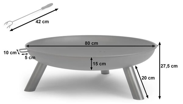 Vrtno ognjište 80 cm Berdsen BD-882