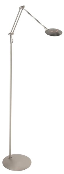 Steinhauer Zenith2 LED podna lampa, 1 svjetlo, čelik, CCT, daljinski upravljač, prigušiva, Metalik, Dnevni boravak/blagovaonica, Metal