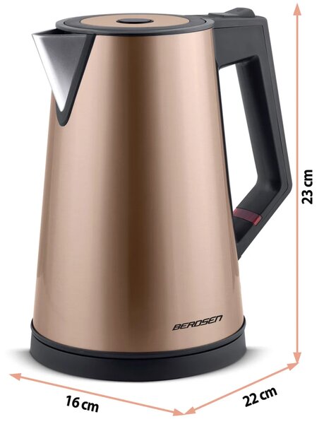 Kuhalo za vodu Berdsen BD-708, 1,7 l, bakreno