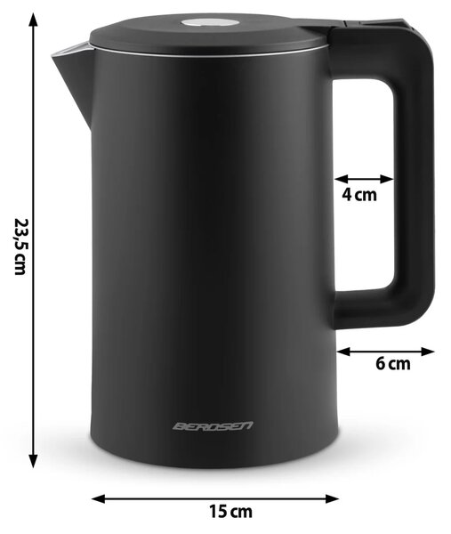 Berdsen BD-710 električno kuhalo za vodu 1,7 l crno