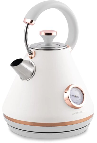 Kuhalo za vodu s termometrom Berdsen BD-701, 1,7 l, bijelo