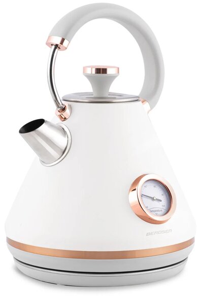 Kuhalo za vodu s termometrom Berdsen BD-701, 1,7 l, bijelo