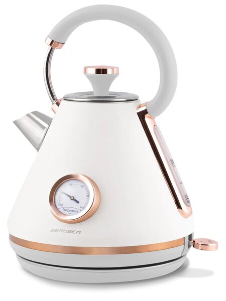 Kuhalo za vodu s termometrom Berdsen BD-701, 1,7 l, bijelo
