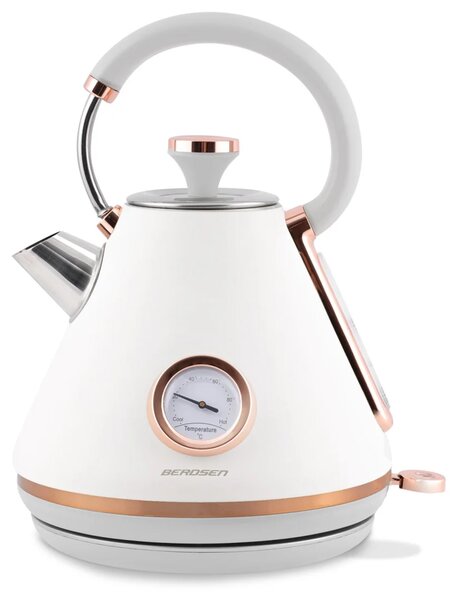 Kuhalo za vodu s termometrom Berdsen BD-701, 1,7 l, bijelo