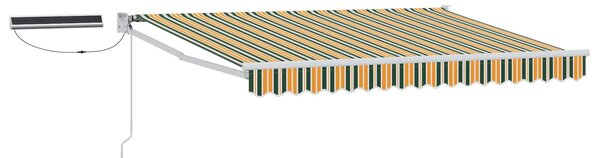 Električna retraktabilna tenda Zelena, Žuta, Bijela 3 x 2,5 m - Zelena / 3 x 2,5 m