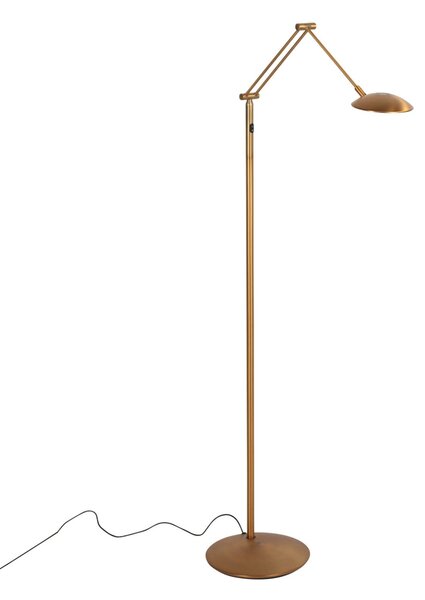 Steinhauer Daphne 2 LED podna lampa, s jednim žaruljom, brončana, CCT, daljinski upravljač, prigušiva, Bronca / stari mesing, Dnevni boravak/blagovaonica, Metal