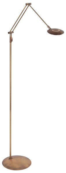 Steinhauer Zenith2 LED podna lampa, 1 svjetlo, bronca, CCT, daljinski upravljač, prigušiva, Bronca / stari mesing, Dnevni boravak/blagovaonica, Metal