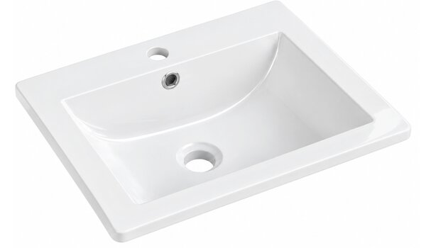 Mexen Lora umivaonik ugrađen u radnu ploču 53 x 46 cm, bijela - 25365300
