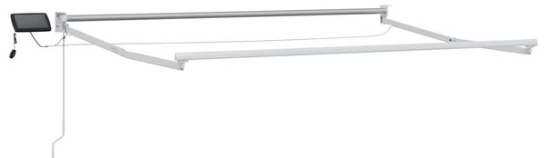 Ručna zlačivna tenda s LED diodama Crvena i bijela 3 x 2,5 m - Crvena / 3 x 2,5 m