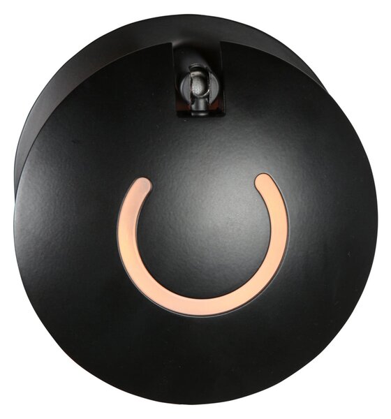 Steinhauer Zidna svjetiljka Zenith 2 LED, crna, CCT, metal, s utikačem, prigušiva, Crno, Dnevni boravak/blagovaonica, Metal, Zid okrugli