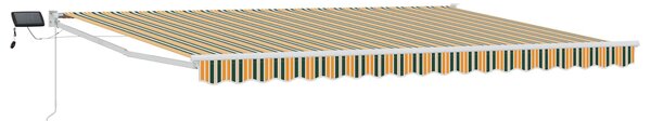Ručna zlačivna tenda s LED diodama Zelena, Žuta, Bijela 5 x 3 m - Zelena / 5 x 3 m