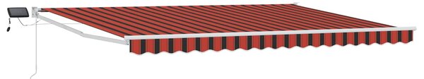 Ručna zlačivna tenda s LED diodama 4,5 × 3 m - Plava / 4,5 × 3 m