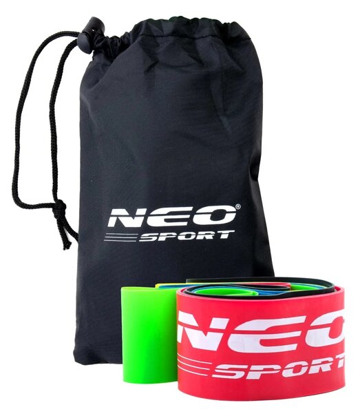Set elastičnih traka za vježbanje Neo-Sport NS-959, 5 komada