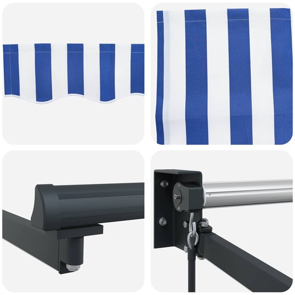 Ručna zlačivna tenda s LED diodama 3 x 2,5 m - Žuta / 3 x 2,5 m