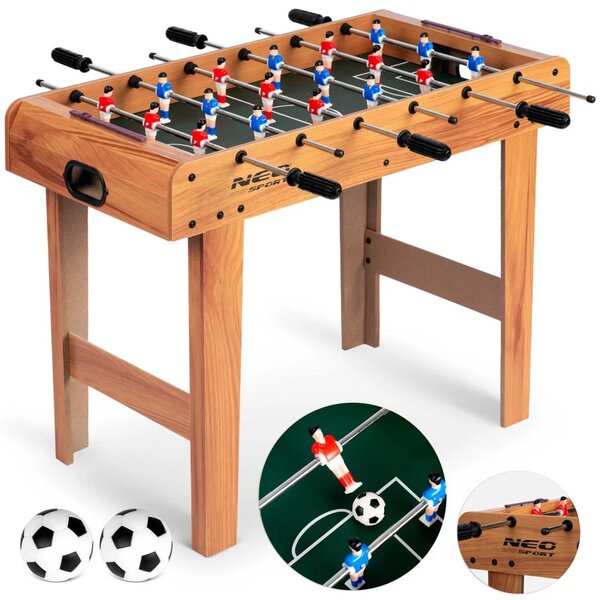 Stol za stolni nogomet Neo-Sport NS-802, 70 × 37 × 62 cm, drveni