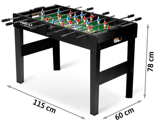 Neosport stolni nogomet 118x61x79 cm NS-805 crni