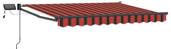 Ručna zlačivna tenda s LED diodama 3,5 x 2 m - Plava / 3,5 x 2 m