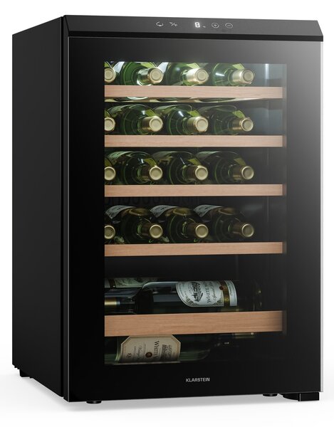Klarstein Bevora samostojeći hladnjak za vino | 4 police | 62 litre | 20 boca | 43 cm