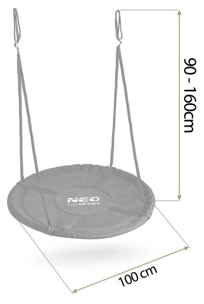 Dječja ljuljačka Neo-Sport NS-103 ptičje gnijezdo, Ø 100 cm