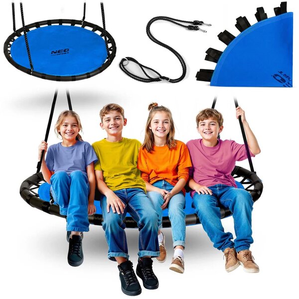Dječja ljuljačka Neo-Sport Swingo ptičje gnijezdo, Ø 120 cm, crvena, var. 110221