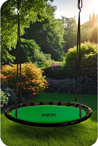 Dječja ljuljačka Neo-Sport Swingo ptičje gnijezdo, Ø 120 cm, crvena, var. 110222