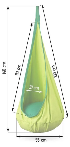 Viseća stolica Cocoon Neo-Sport zelena