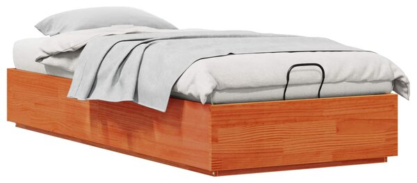 Otomanski krevet Vosak Smeđa 80 x 200 cm Masivna borovina - Smeđa / 80 x 200 cm