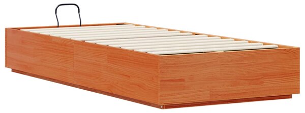 Otomanski krevet Vosak Smeđa 80 x 200 cm Masivna borovina - Smeđa / 80 x 200 cm