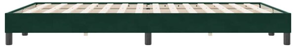 Box Spring krevet bez madracem tamno zeleni 140x220 cm baršun - Zelena / 140 x 220 cm
