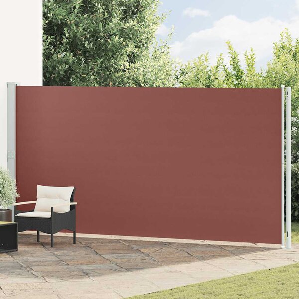 Uvlačiva bočna tenda za terasu 200 x 600 cm smeđa - Smeđa / 200 x 600 cm