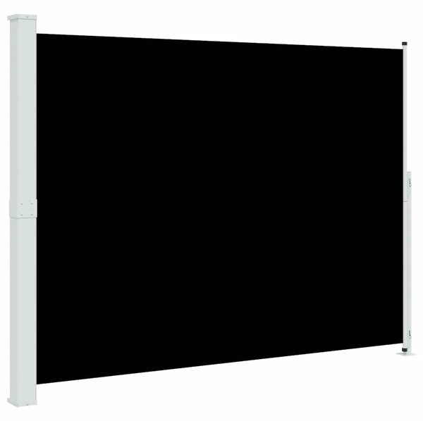 Uvlačiva bočna tenda za terasu 220 x 300 cm crna - Crna / 220 x 300 cm